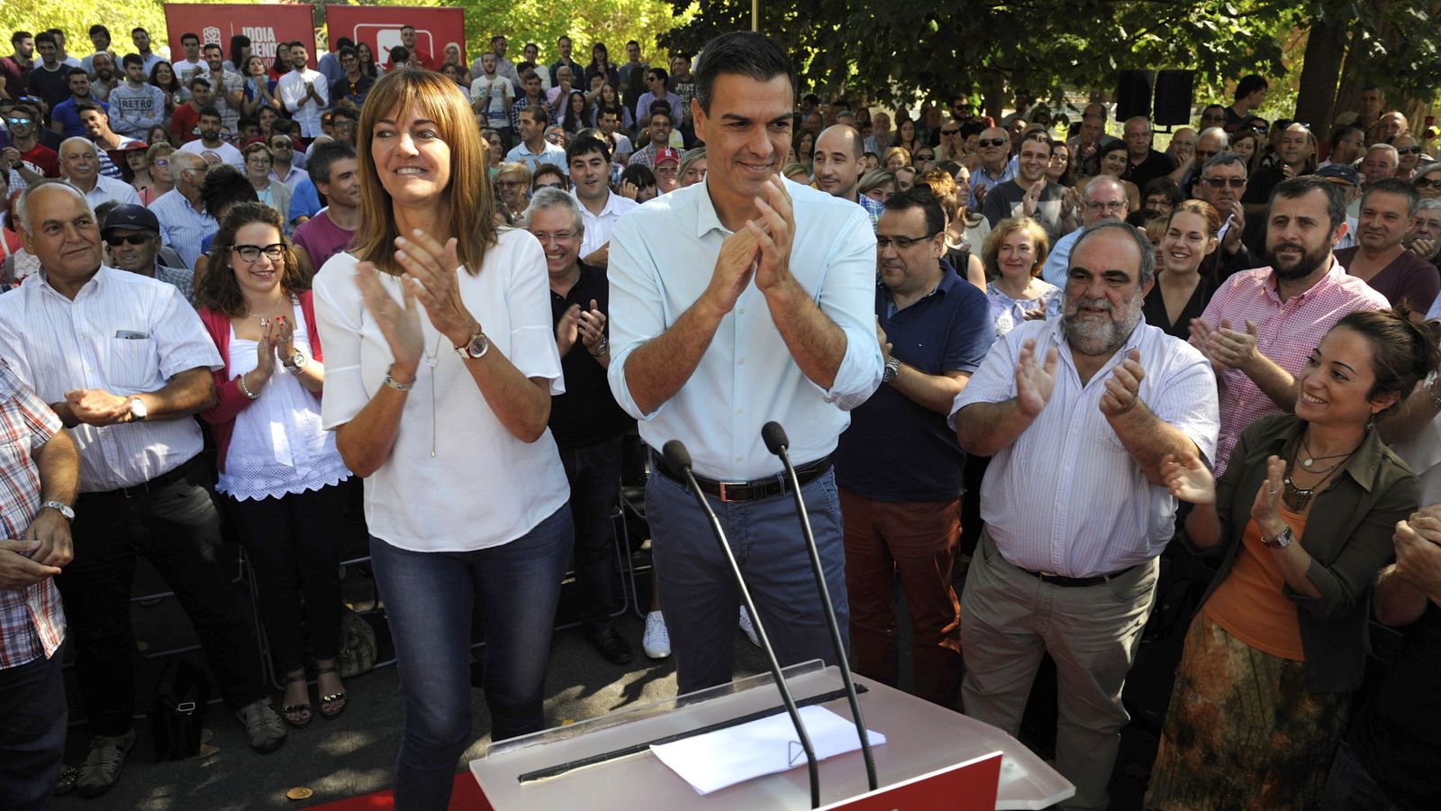 Foto: Idoia Mendia Mendia garantiza que el voto al PSE no servirá "para iniciar el camino hacia Cataluña" tras el 25 de septiembre (EFE)
