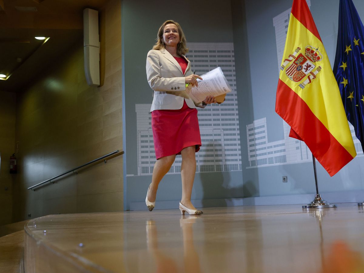Foto: La vicepresidenta económica, Nadia Calviño. (EFE/Juan Carlos Hidalgo).