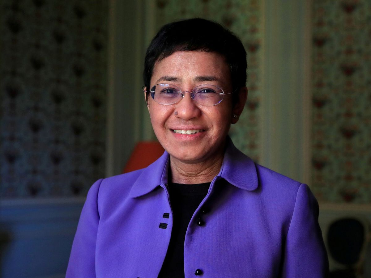 Foto: Maria Ressa, periodista y directora de Rappler y ganadora del Premio Nobel de la paz 2021. (Reuters)
