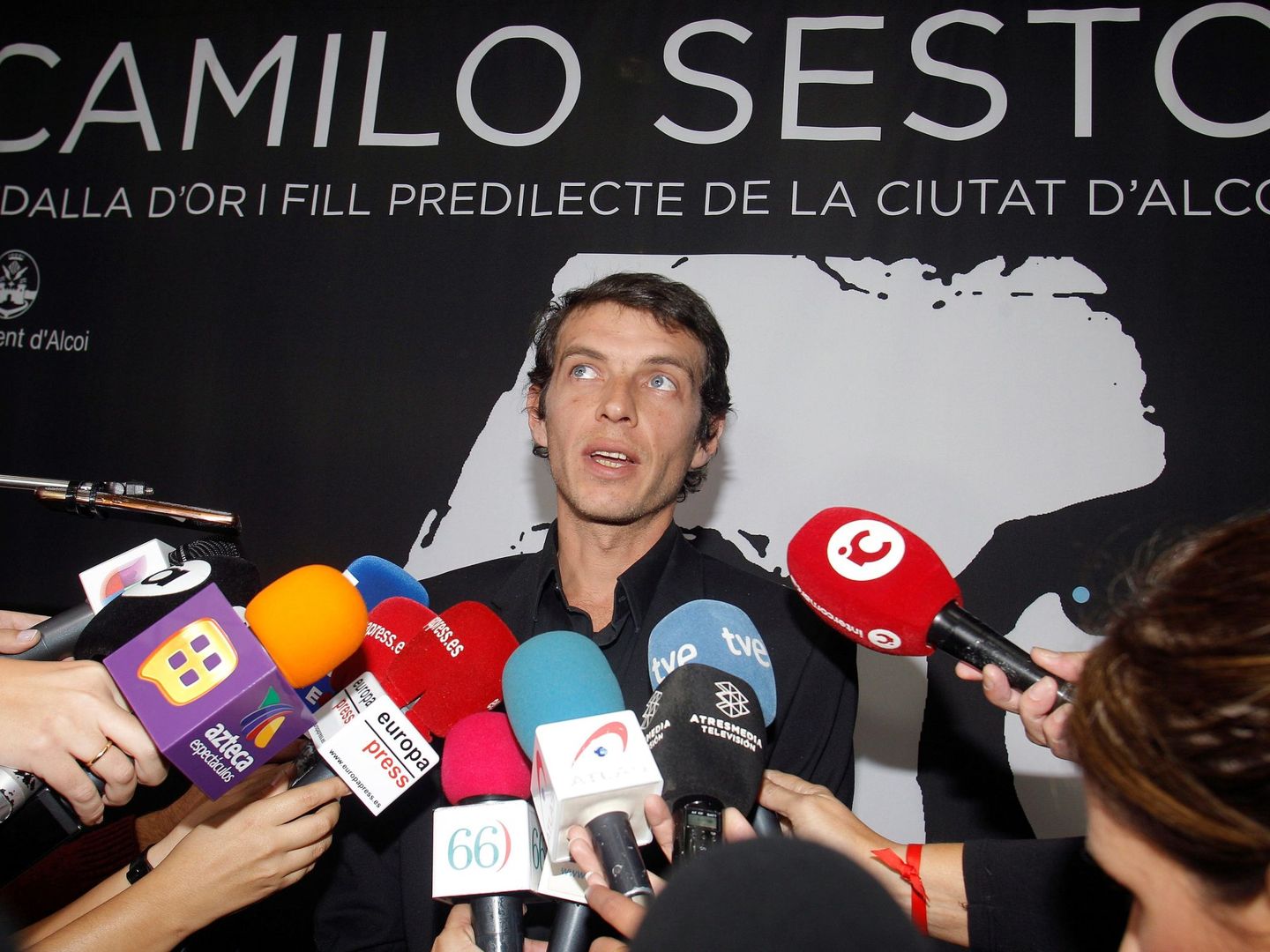 El hijo de Camilo Sesto, en octubre en Alcoy. (EFE)