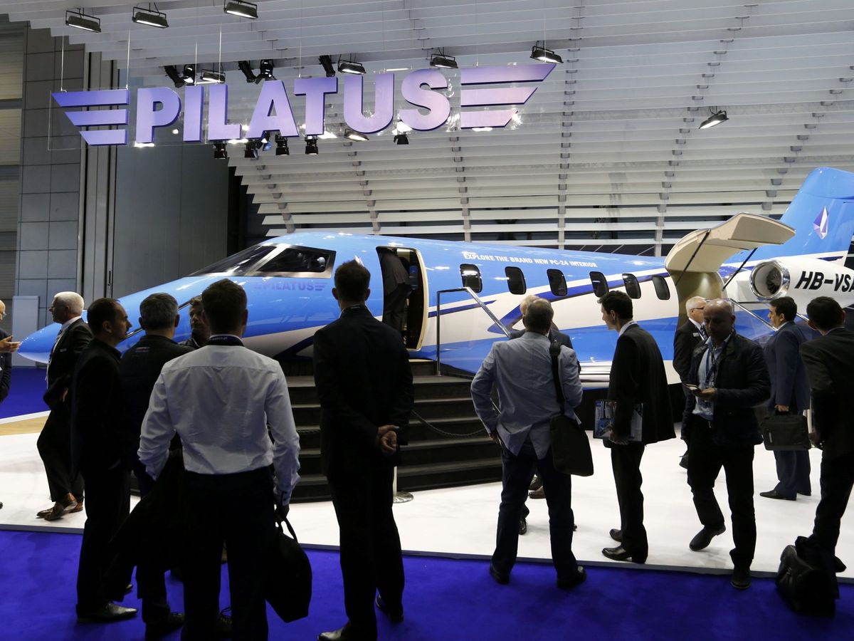 Foto: Avión Pilatus PC-24. (Reuters/Denis Balibouse)