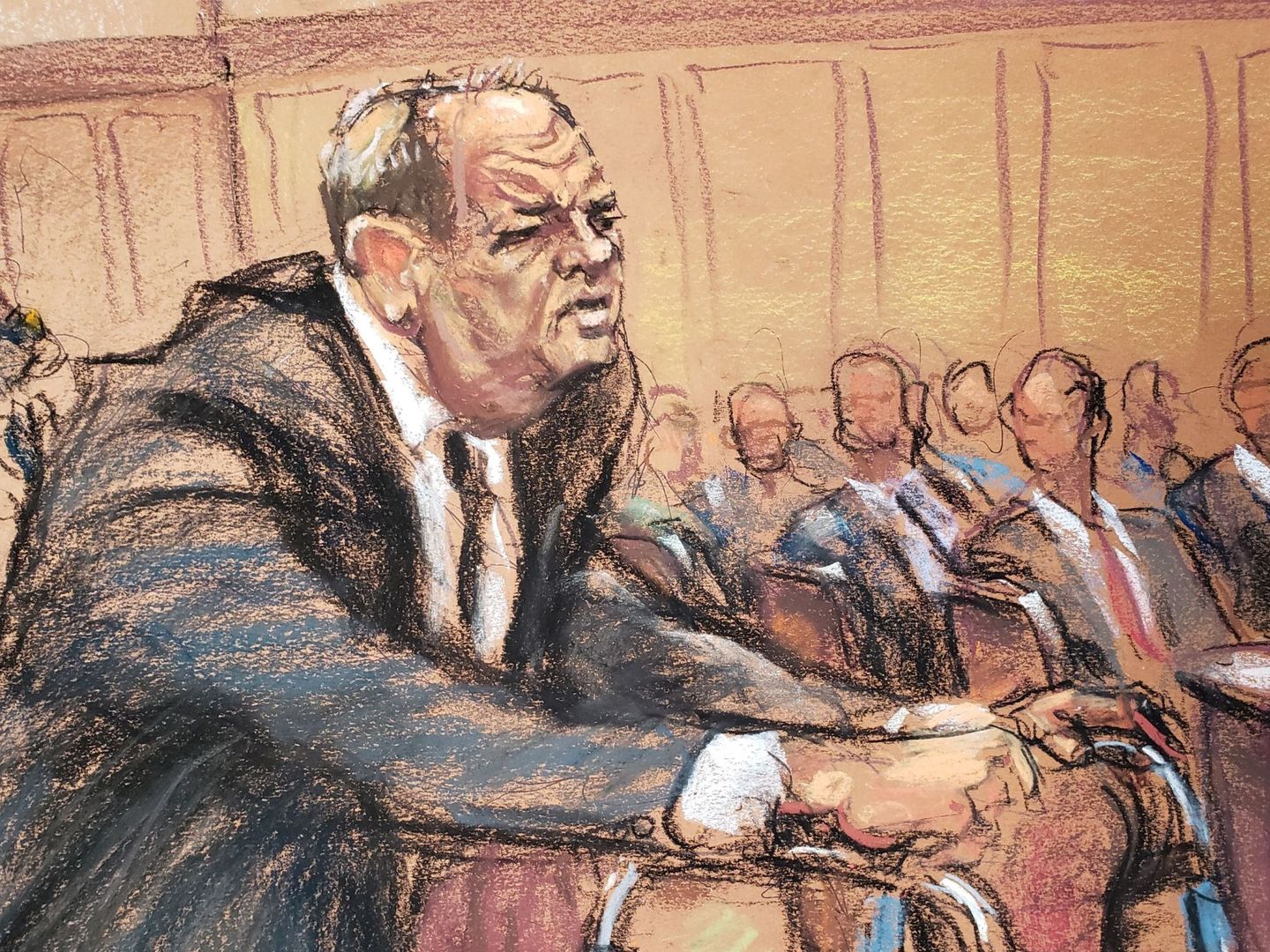 Harvey Weinstein durante el juicio (Reuters)