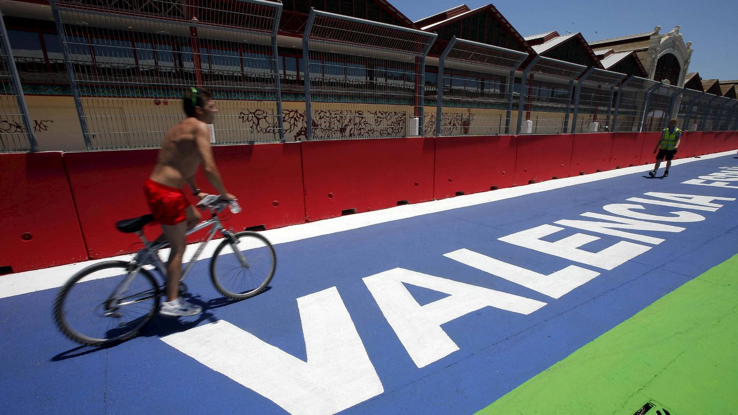 Imagen de 2012 del Valencia Street Circuit, que acogió el Gran Premio de Europa de Fórmula 1 durante cuatro años. (EFE)