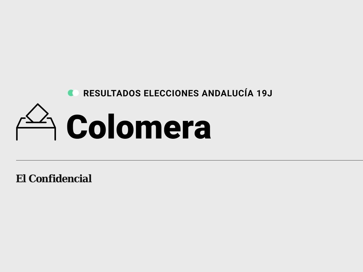 Foto: Resultados en Colomera, Granada, de las elecciones de Andalucía 2022 este 19-J (C.C./Diseño EC)