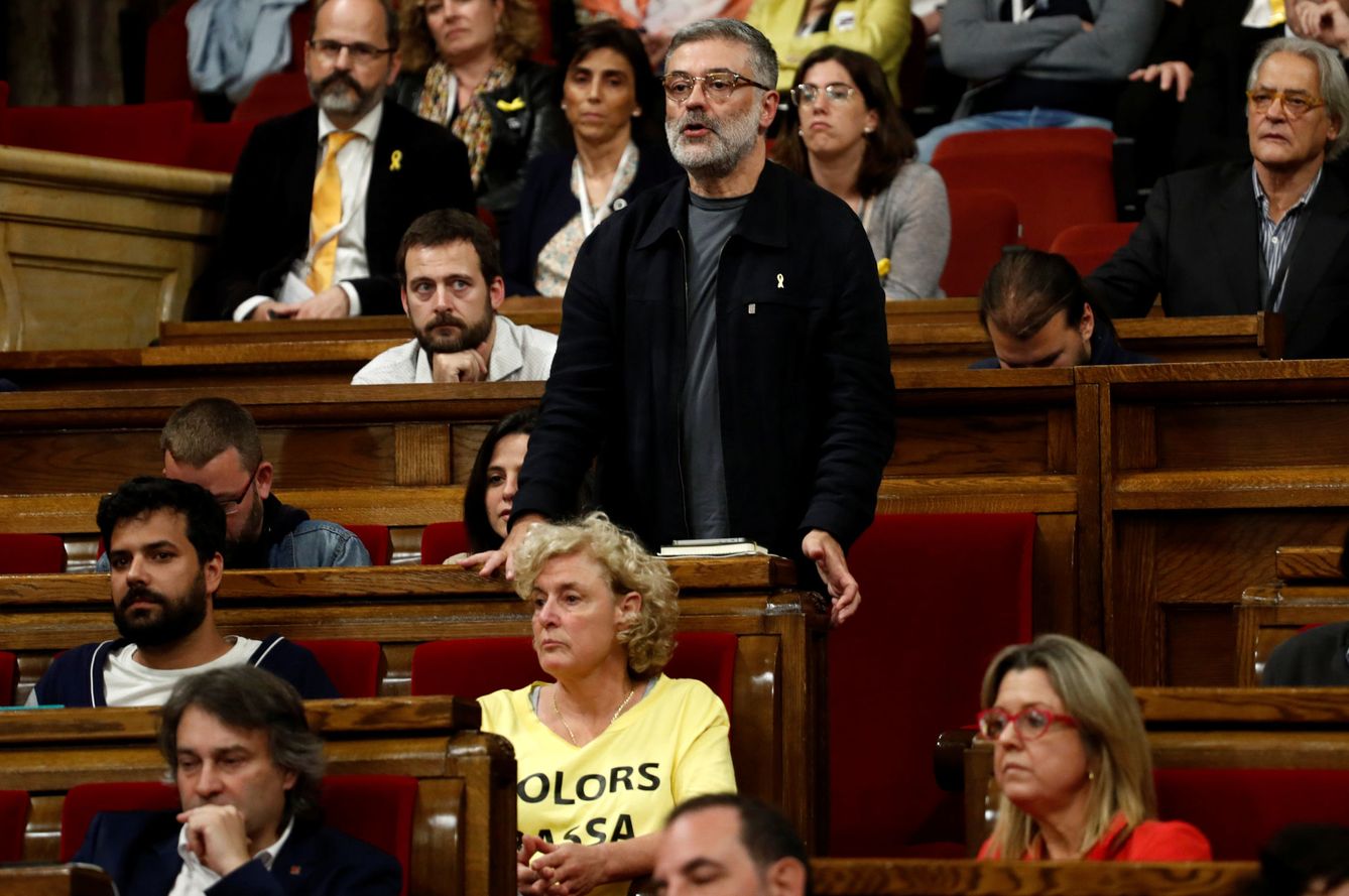 Carles Riera en el debate de investidura. (Reuters)