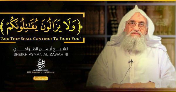 Foto: El líder del Al Qaeda, Ayman Al Zawahiri, en el vídeo.