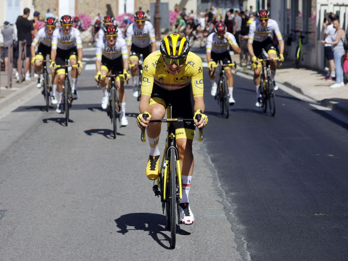 Foto: Pogačar, en una imagen del pasado Tour de Francia. (Reuters/Stephane Mahe)