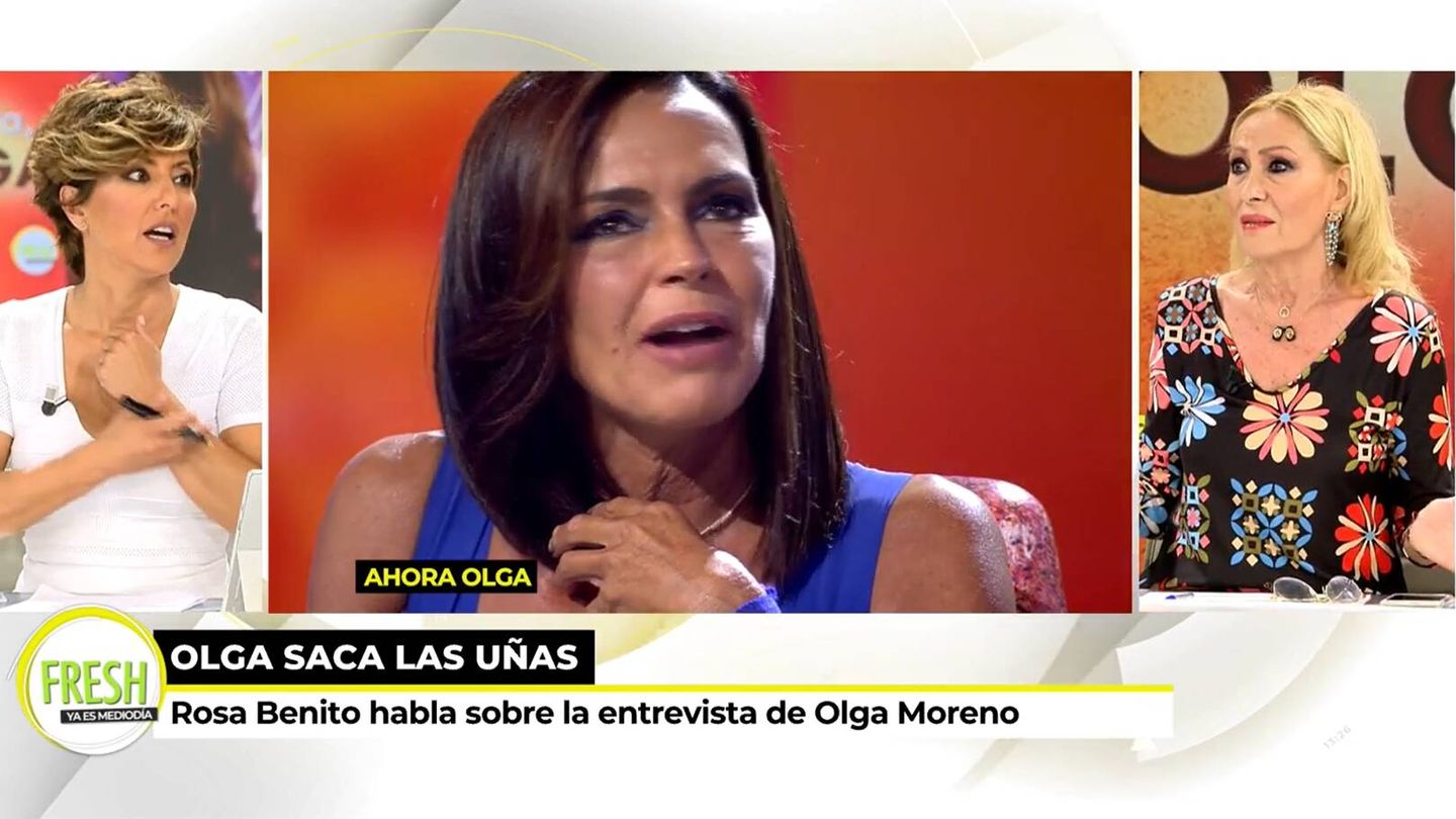 Sonsoles Ónega y Rosa Benito, en 'Ya es mediodía'. (Mediaset)