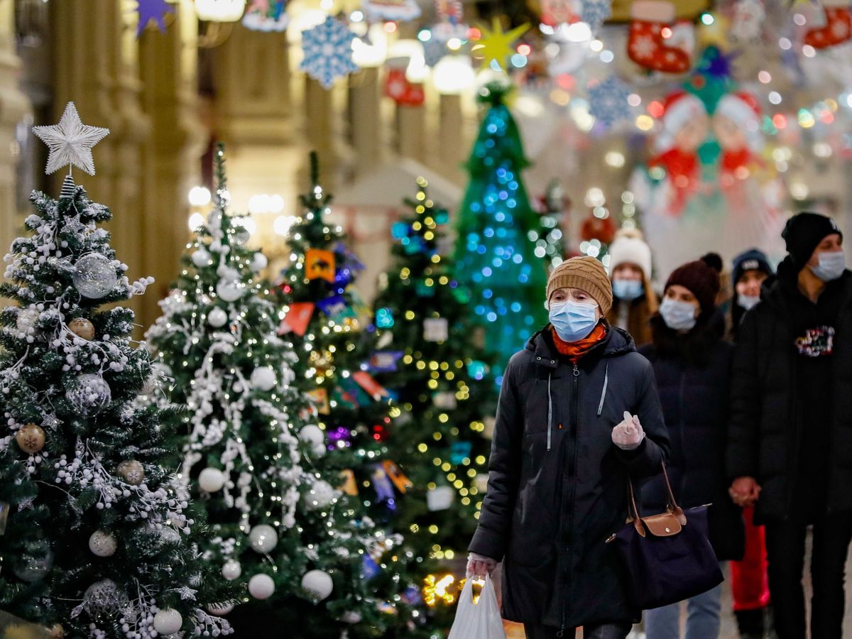Foto: Mercado navideño en Moscú, Rusia. (EFE)