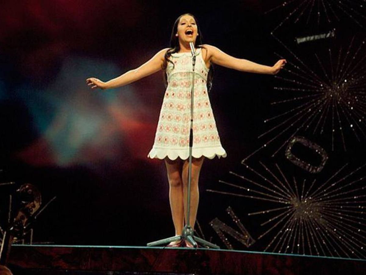 Foto: Massiel en el festival de Eurovision de 1968. (RTVE)