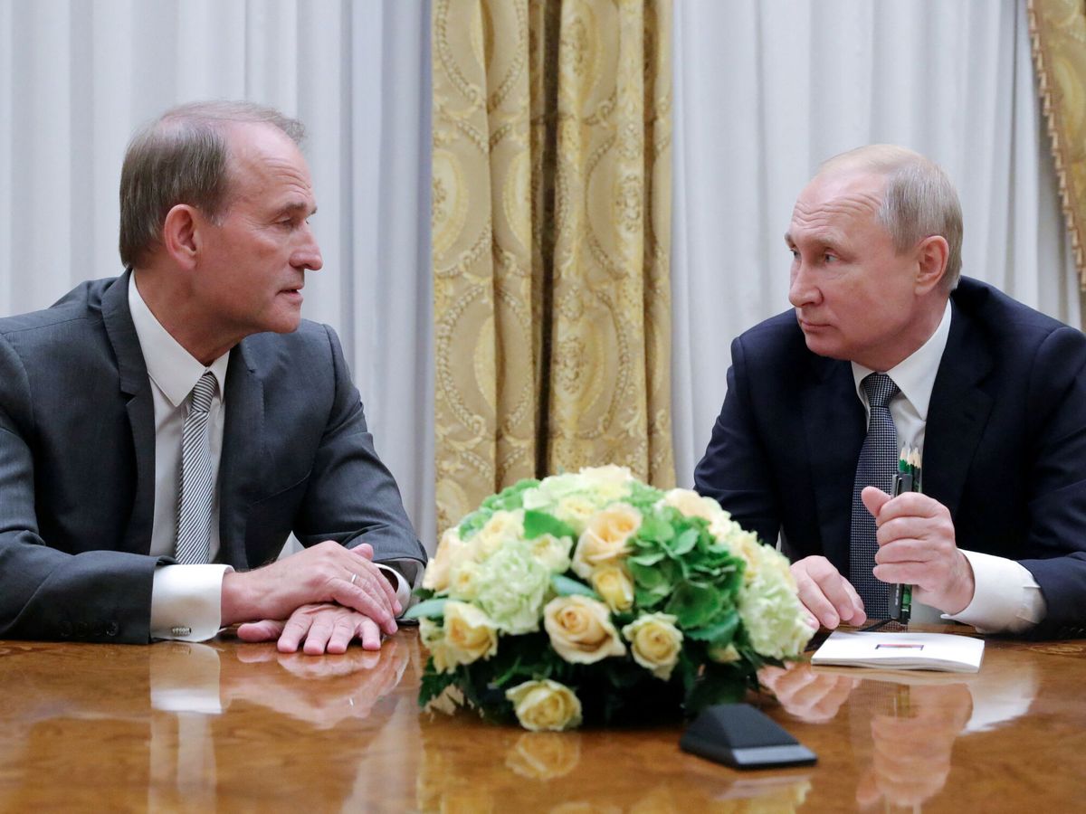 Foto: Viktor Medvedchuk junto a Vladimir Putin. (Reuters/Sputnik)