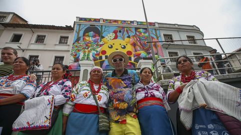 El 'pikachu' del grafitero español Okuda San Miguel subleva a Ecuador