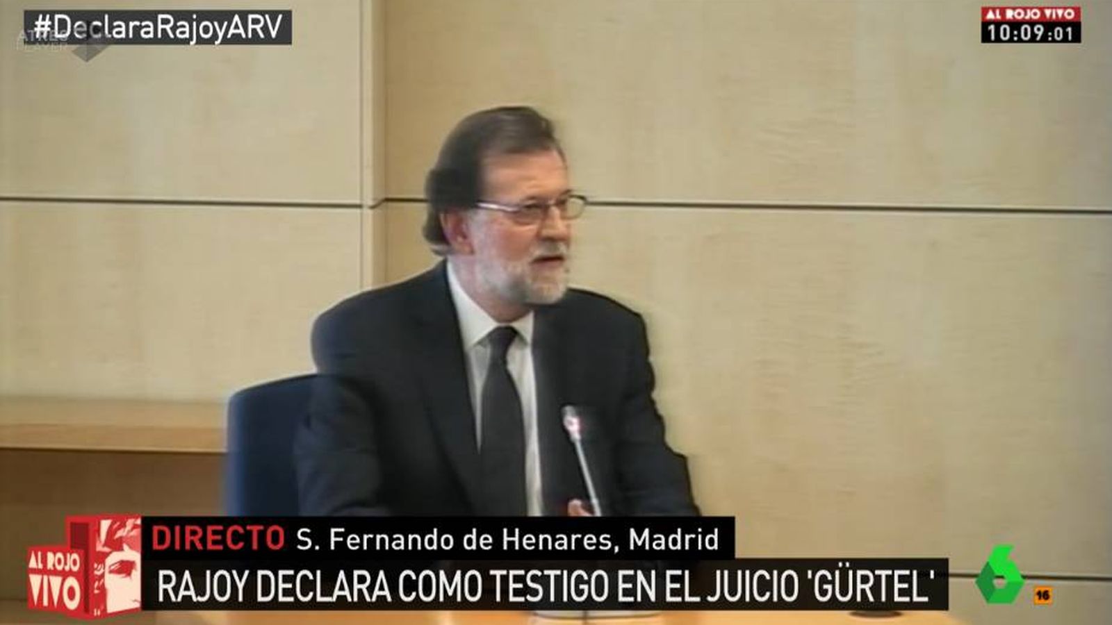 Foto: 'Al rojo vivo' en su conexión con la declaración de Mariano Rajoy.