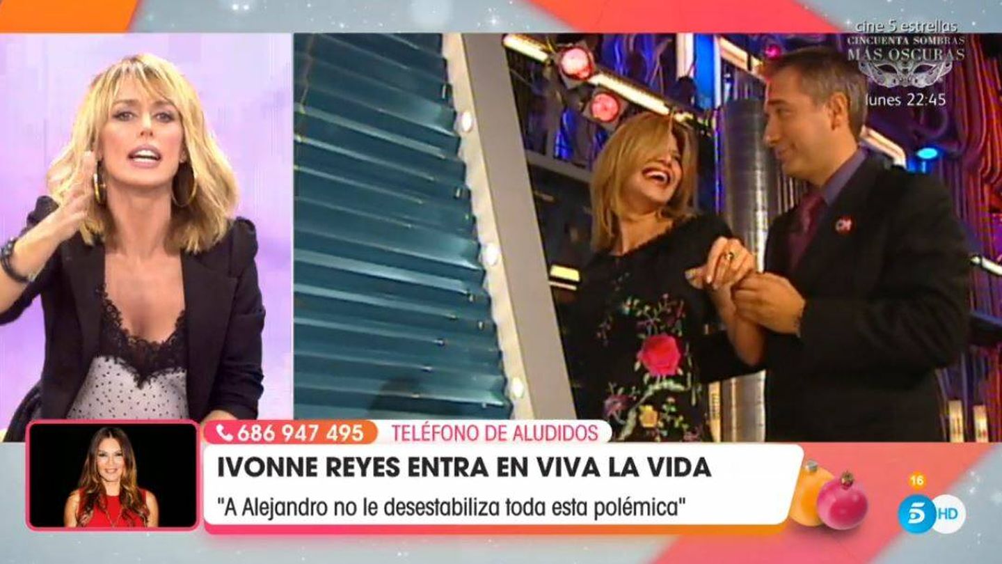 Emma García habla con Ivonne Reyes en 'Viva la vida'. (Mediaset)