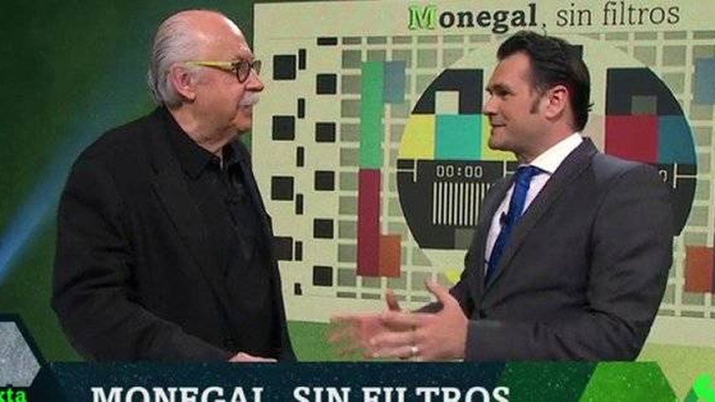 Ferrán Monegal, junto a Iñaki López en 'La Sexta noche'.