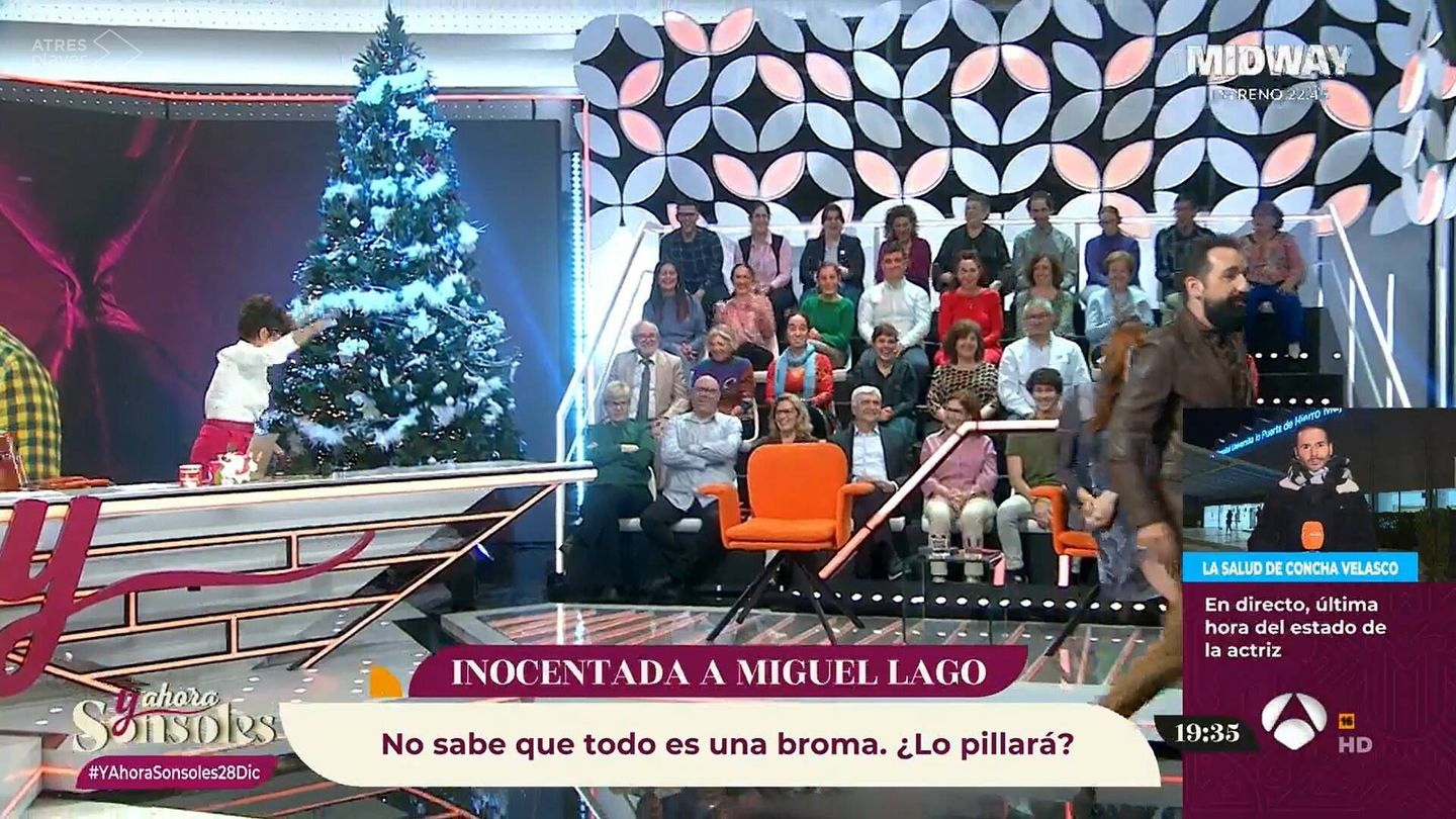 Sonsoles Ónega y Miguel Lago, en 'Y ahora, Sonsoles'. (Antena 3)