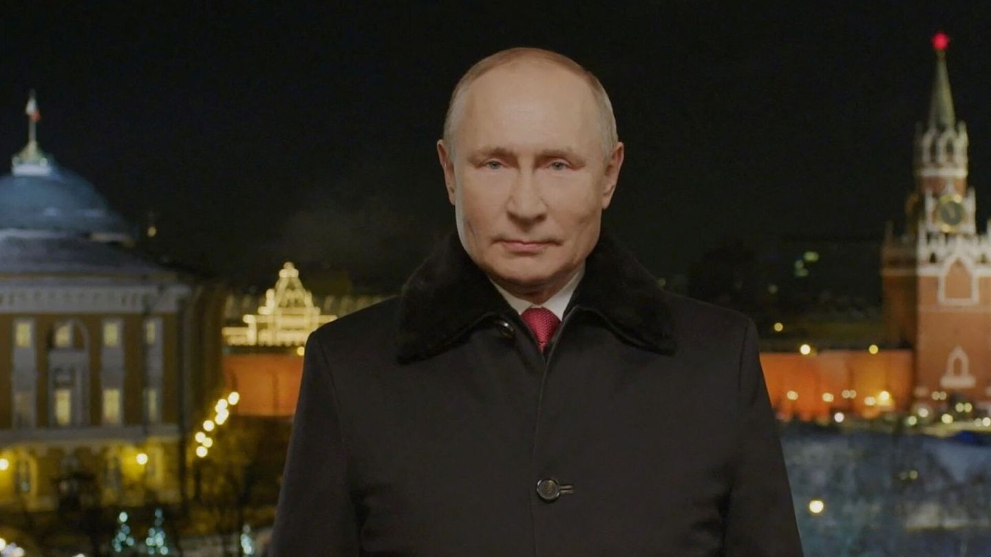 El presidente ruso, Vladimir Putin, pronuncia su discurso de Año Nuevo. (Reuters/Kremlin.ru)