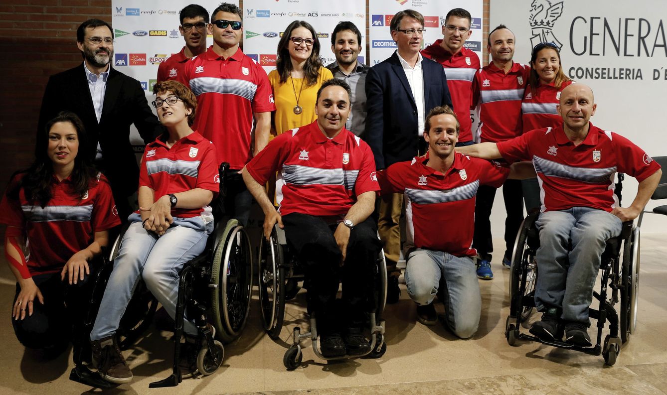 Deportistas paralímpicos valencianos que participarán en Río 2016 (Juan Carlos Cárdenas/EFE)