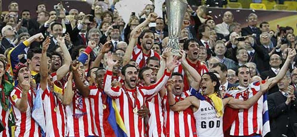 Foto: Falcao, el mejor ejemplo de la alegría colchonera: "Vine al Atlético para ganar. Es increíble"