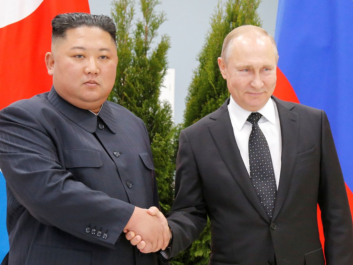 Foto: Kim Jong Un y Vladimir Putin. (Reuters)