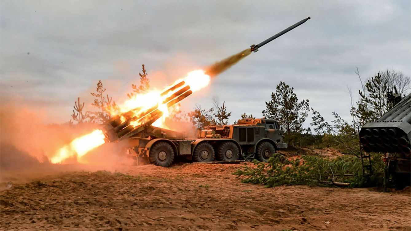 Foto: Piezas de artillería lanzacohetes BM-27 Uragan. (Russian MinDef)