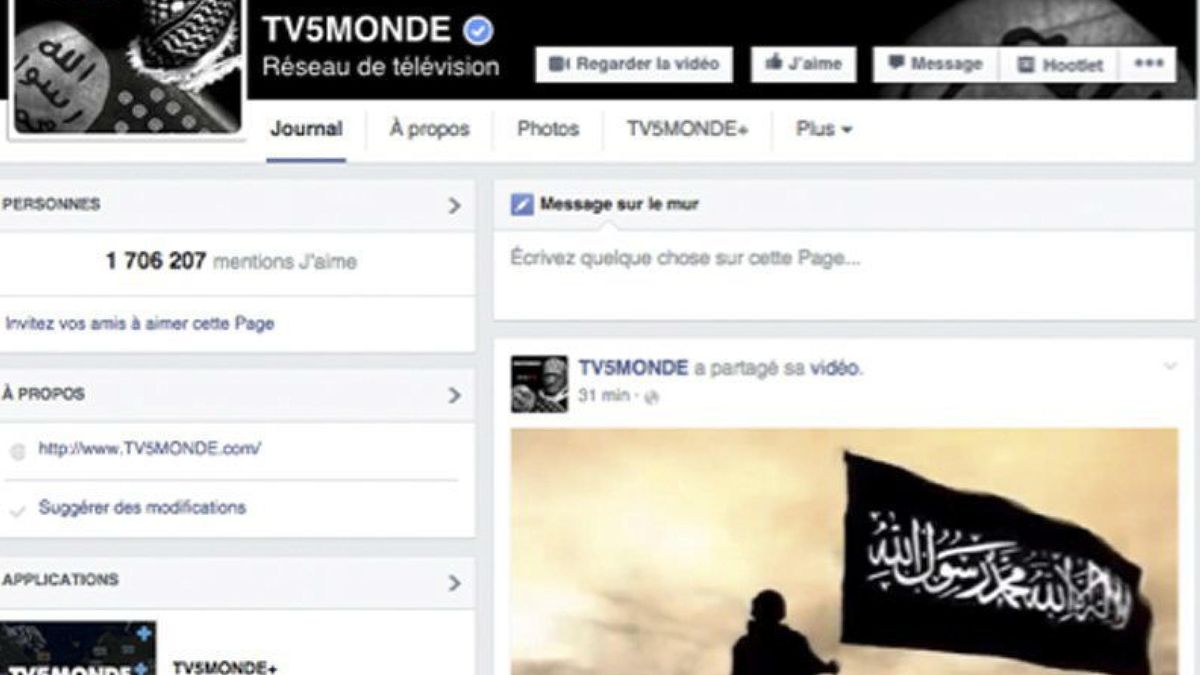 Hackers yihadistas paran durante horas las emisiones de la cadena francesa TV5 Monde