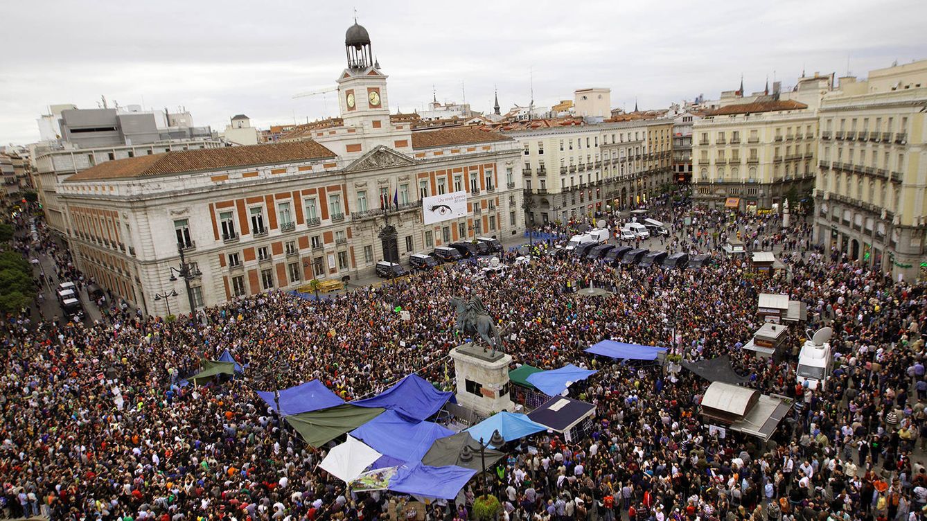 Foto: Vista de la Puerta del Sol el 18 de mayo de 2011. (Getty: Dusko Despotovic)