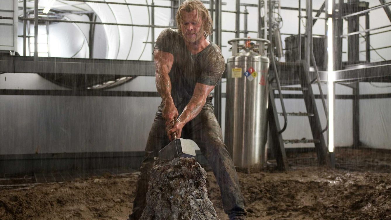 Foto: Chris Hemsworth y sus músculos, los protagonistas de 'Thor'.
