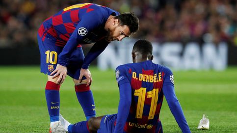 Las lágrimas de Dembélé y su enésima lesión en la noche de un Messi modo Balón de Oro
