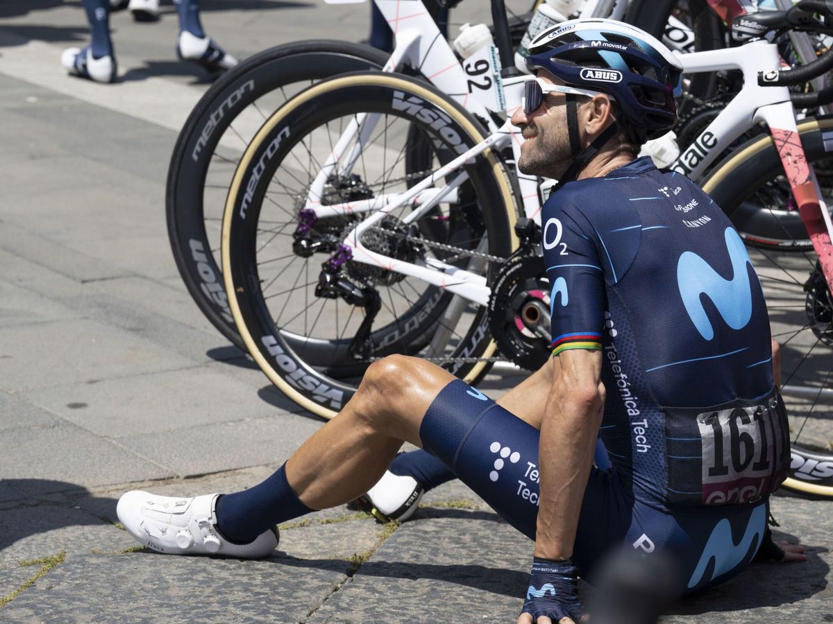 Foto: El ciclista Alejandro Valverde. (EFE/EPA/Maurizio Brambatti)
