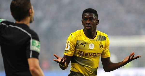 Foto: Ousmane Dembélé durante un partido del Borussia Dortmund. (Reuters)