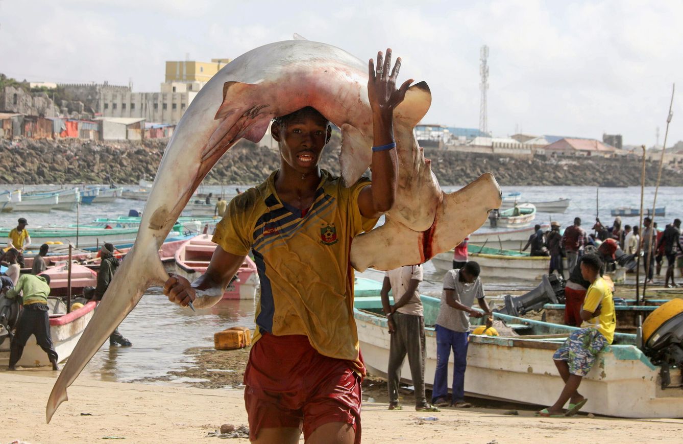 Un pescador en la playa de Mogadiscio. (Reuters/Feisal Omar)