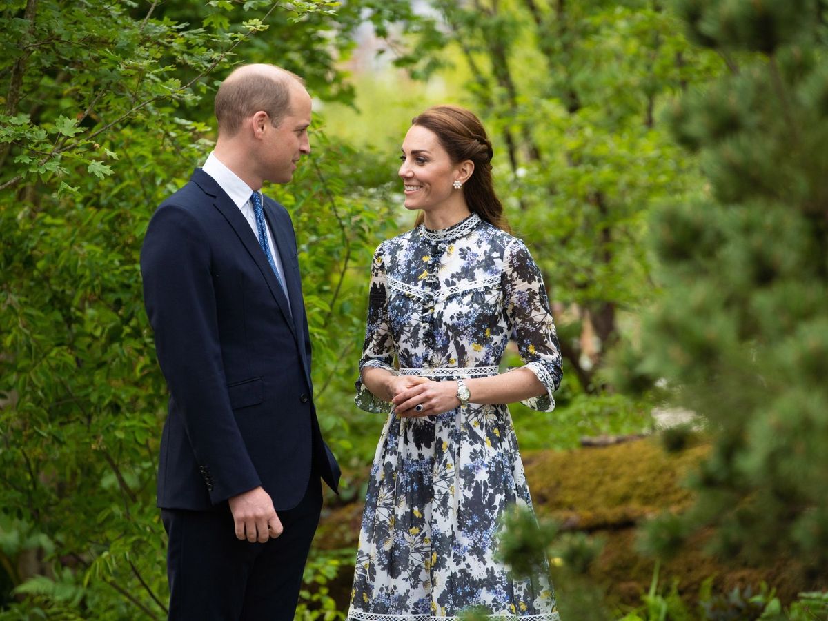 Foto: El príncipe Guillermo y Kate Middleton, en el Chelsea Flower Show de 2019. (EFE)