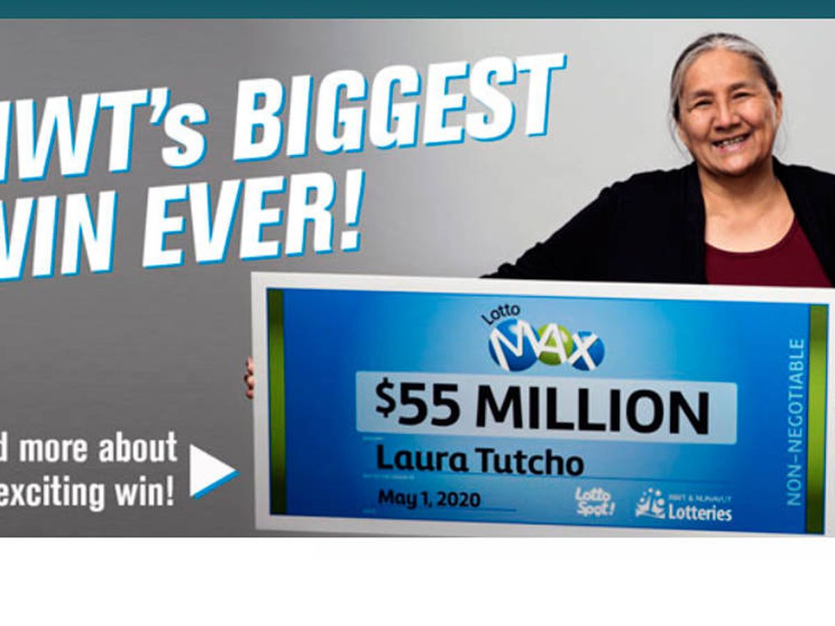 Foto: Así anunció la lotería de Canadá el premio de Laura Tutcho en su web oficial (Foto: WCLC)