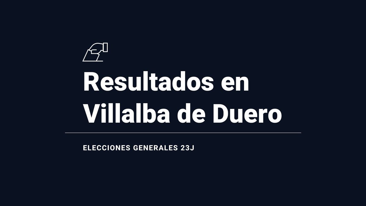 Resultados y ganador en Villalba de Duero durante las elecciones del 23 de julio: escrutinio, votos y escaños, en directo