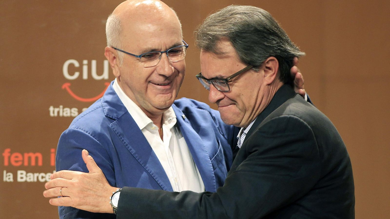 Foto: El presidente catalán, Artur Mas y el líder de UDC, Josep Antoni Duran Lleida. (Efe)
