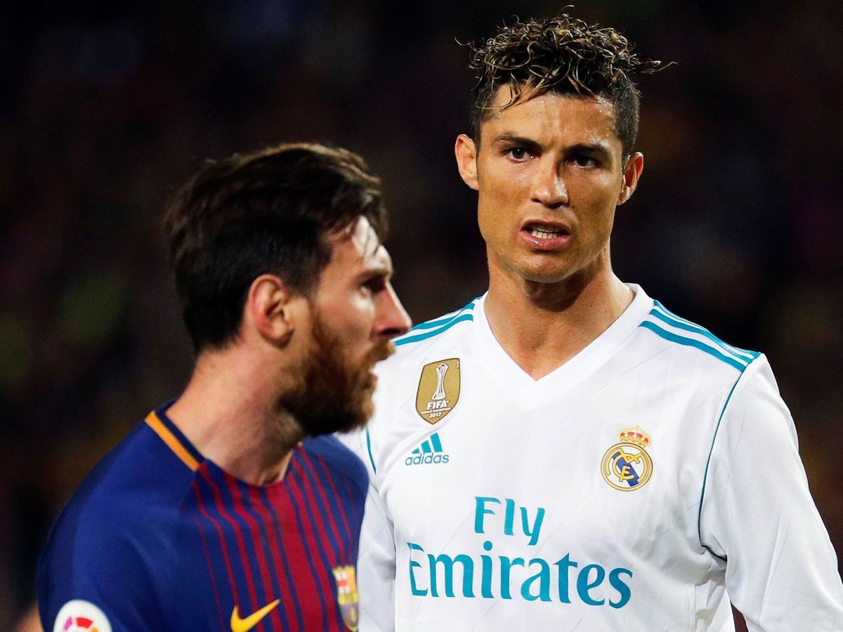 Foto: Leo Messi y Cristiano Ronaldo en su último choque, mayo de 2018. (EFE)