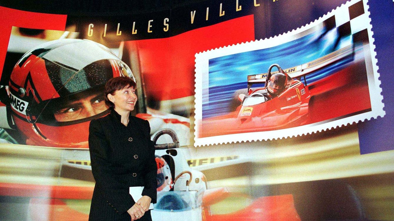 Foto: Joanna Villeneuve, viuda de Gilles Villeneuve (Reuters).