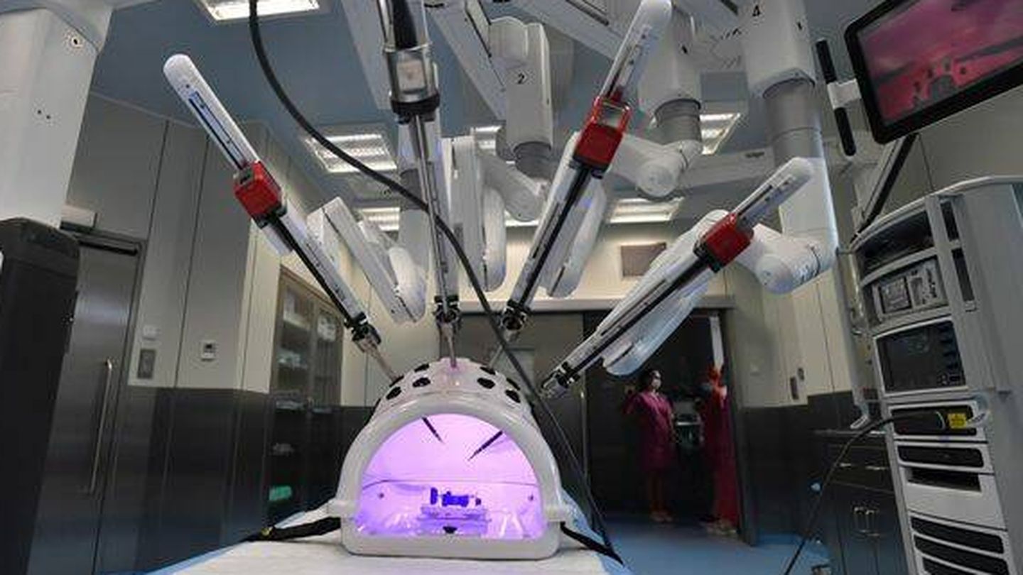 Robot quirúrgico urológico Da Vinci.