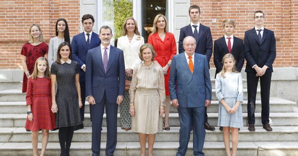 Foto: Foto histórica de la familia real española. (Casa Real)