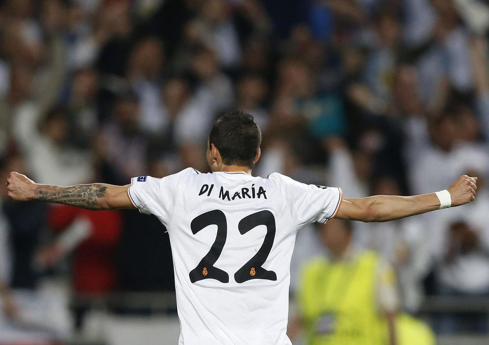 Foto: Ángel di María celebra un gol con el Real Madrid durante la pasada temporada.