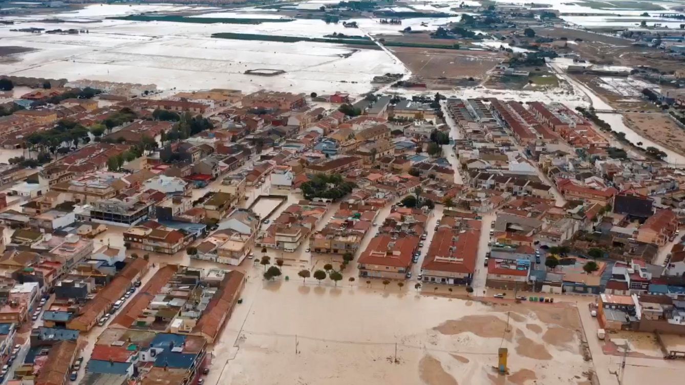 Foto: Inundaciones en Murcia (EFE)