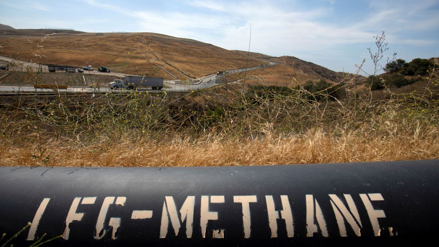 Tubería de transporte de metano en California. (Reuters)