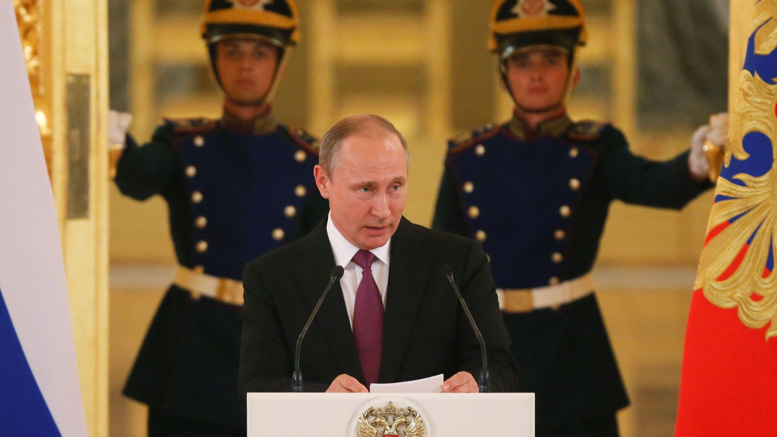Foto: Vladimir Putin en la recepción del equipo olímpico ruso (Reuters)