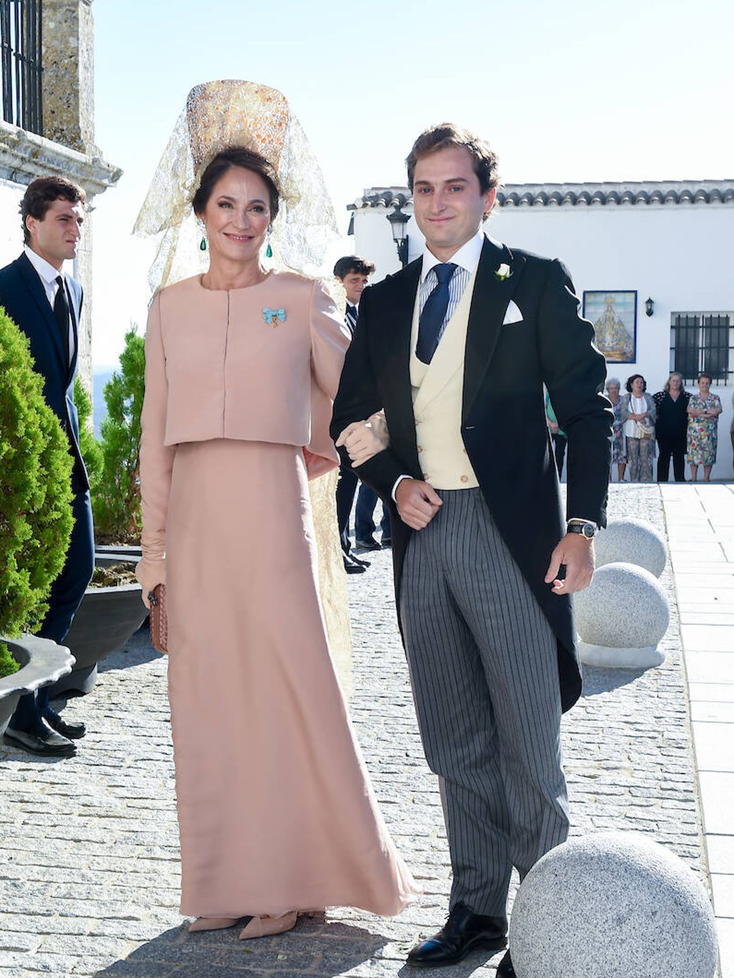 Pilar Benítez en la boda de su hijo Javier Prado. (Limited Pictures)