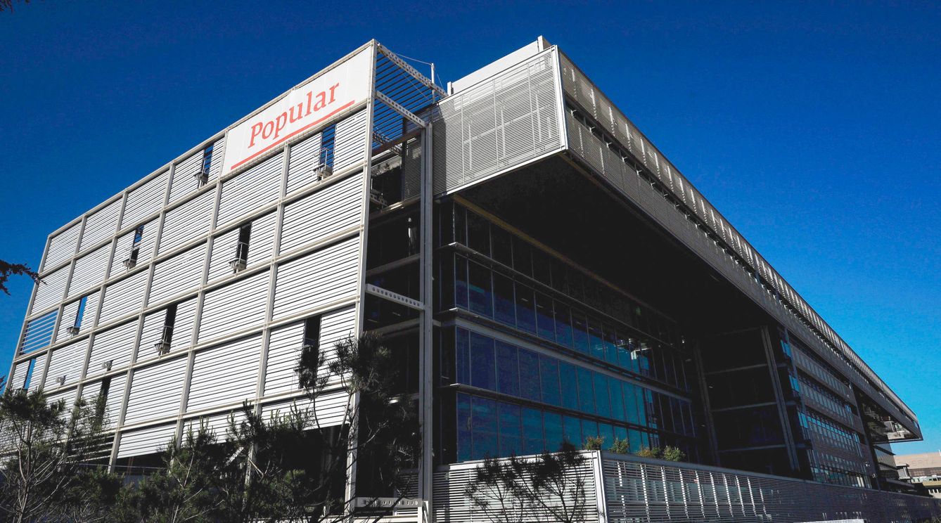 Nueva sede del Banco Popular, que pasará a Santander España.