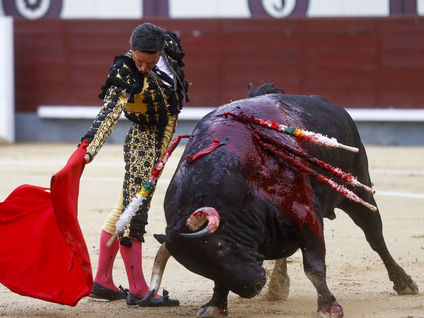 El diestro Diego Urdiales en la corrida de toros de la Feria de San Isidro. (EFE/Fernando Alvarado) 
