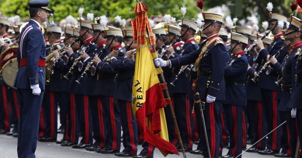 Foto: El Rey Felipe en la última edición del Día de las Fuerzas Armadas. (EFE)
