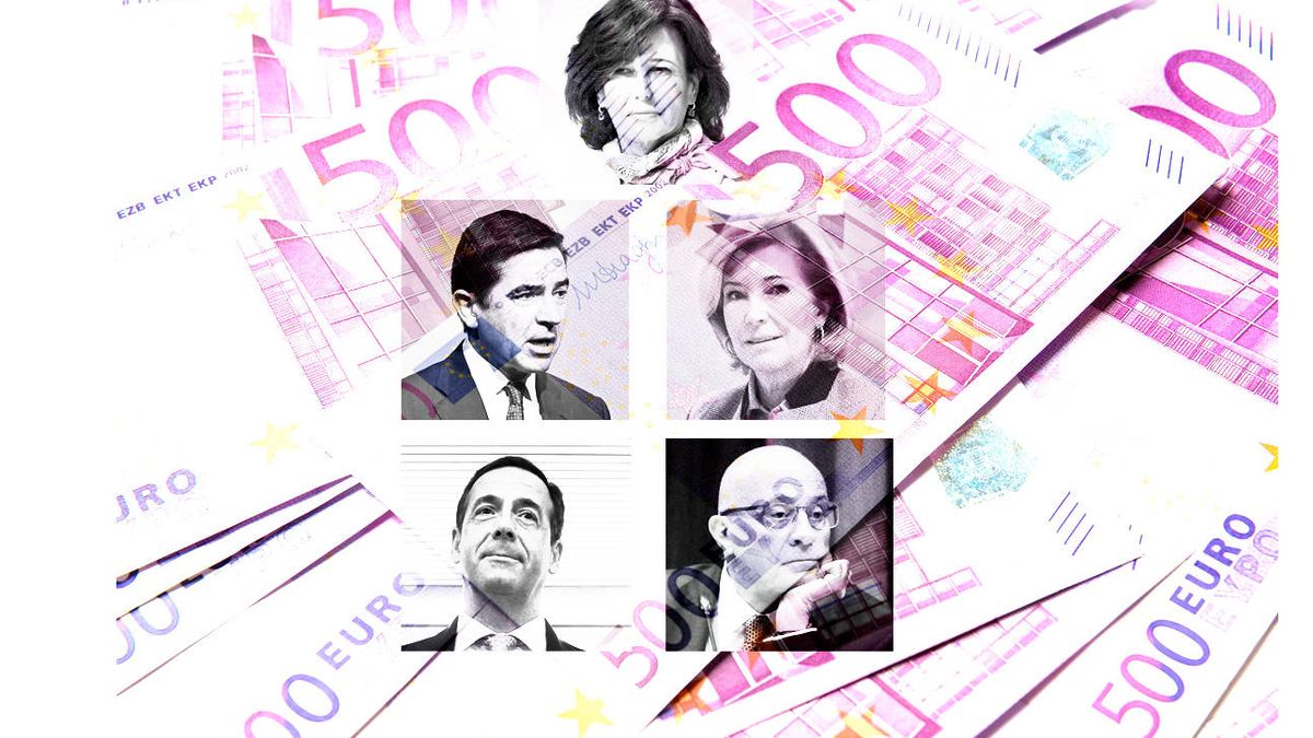 Los banqueros españoles congelan su sueldo pero se suben las pensiones hasta 141M