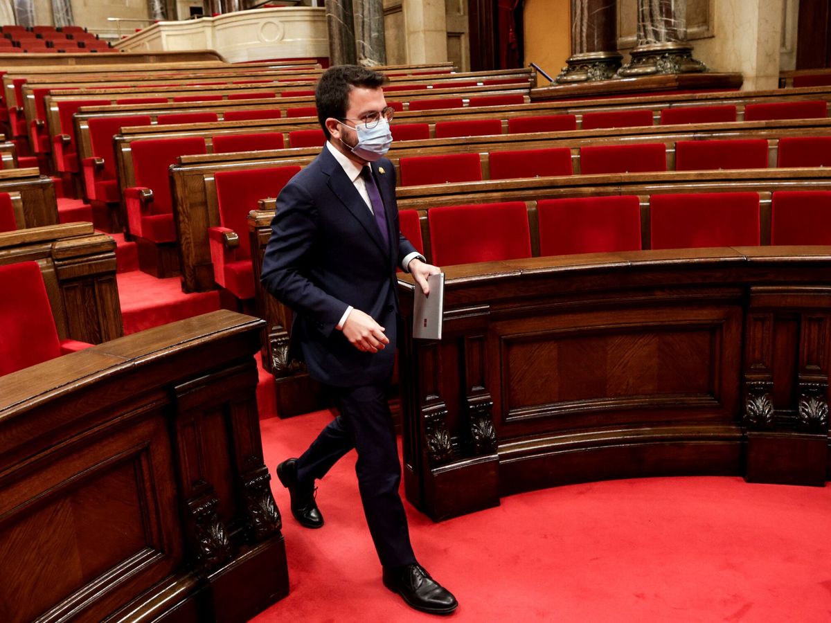Foto: El presidente de la Generalitat, Pere Aragonès. (Quique García/EFE)